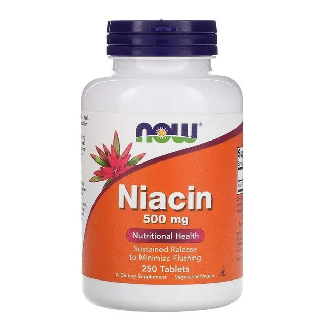 Now Foods Niacina 500 Mg 250 Tabletas Sfn