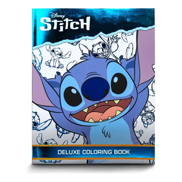 Libro Disney Para Colorear Stitch Deluxe 80págs Desprendible