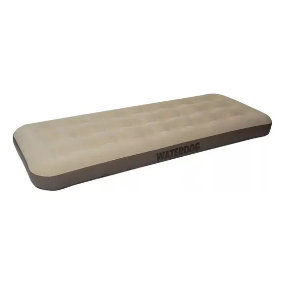 Colchón Inflable 1 Plaza Waterdog F291 Pesca Camping Outdoor Beige