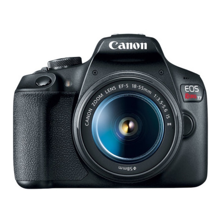  Canon EOS Rebel Kit T7 + lente 18-55mm IS II DSLR color  negro 