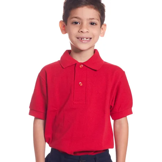 Chemise Escolar 100 Cotton Club Roja (tallas 4 6 8 10)