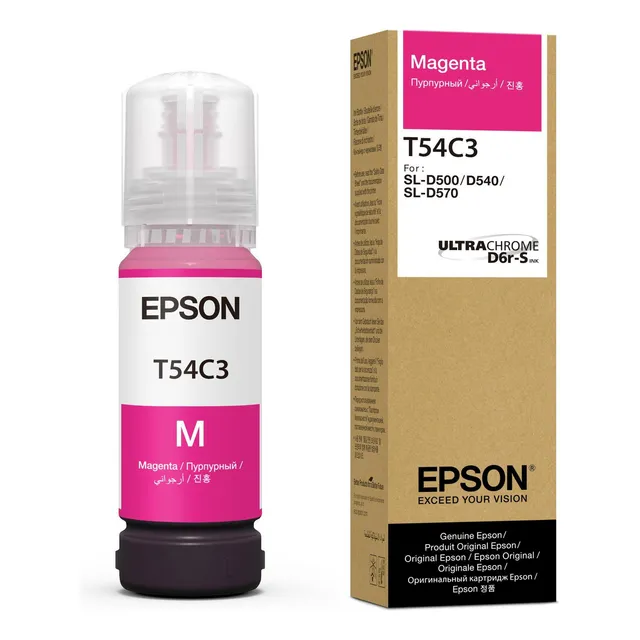 Botella De Tinta Magenta Epson T54c 70ml Para Epson D750