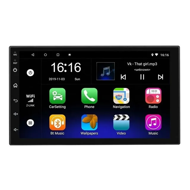Auto Radio Android Full Touch Hd Wifi Gps Bt 2gb Ram