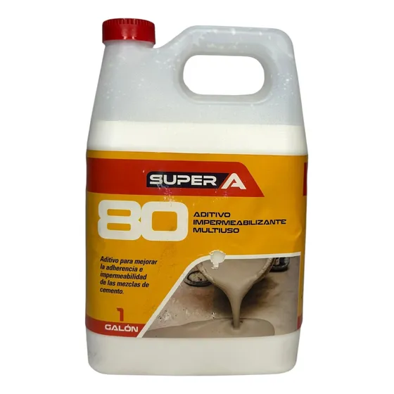 Aditivo Impermeabilizante Y Adherente Super A 80 1l