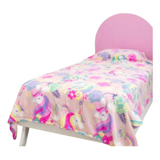 Frazada Flannel Unicornios Unis Super Soft 1 1/2 Plaza!! Frazada Flannel Unicornios Unis Super Soft 1 1/2 Plaza!!
