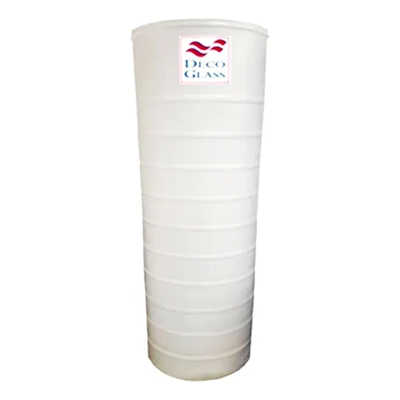 Tanque Cilindrico 560 Decoglass Blanco
