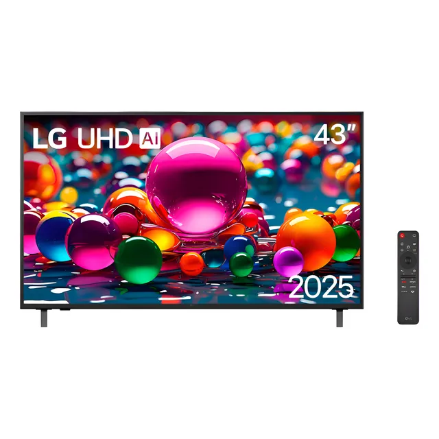 Smart Tv Profissional 4k 43 LG Uhd 43au801 Processador 7 Ai Ger8 Super Upscaling Google Cast Alexa Integrado Controle Ai Smart Magic Webos 25