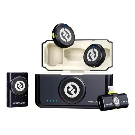 Hollyland Lark M2 Microfone Lapela Sem Fio Compatível Com Android Mini Combo