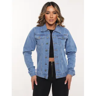 Jaqueta Jeans Feminina Sem Elastano Com Bolsos 100% AlgodĂŁo Jaqueta Jeans Feminina Sem Elastano Com Bolsos 100% AlgodĂŁo