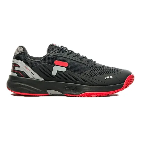 Zapatillas Fila Tenis Hombre Acer H Negro-gris-rojo Ras