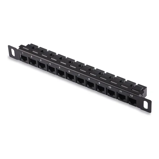 Geeekpi 12 Port Patch Panel, 0.5u Cat6 Network Patch Pane...