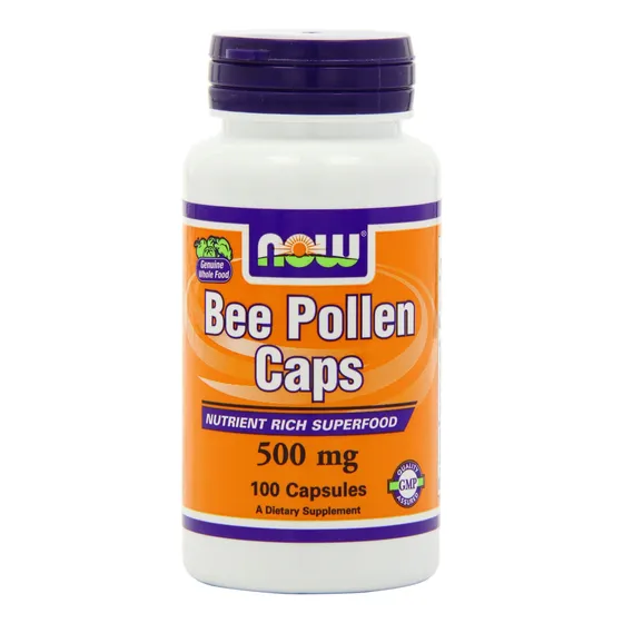 Polen De Abeja Supplement Now Foods 500 Mg 100 Cápsulas X3