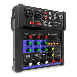 Mesa De Som 4 Canais Bluetooth Efeito Rever Phantom Power 48 Mesa De Som 4 Canais Bluetooth Efeito Rever Phantom Power 48