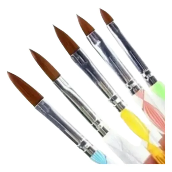 Pinceles Para Uñas De Acrílico Set X 5 Unidades