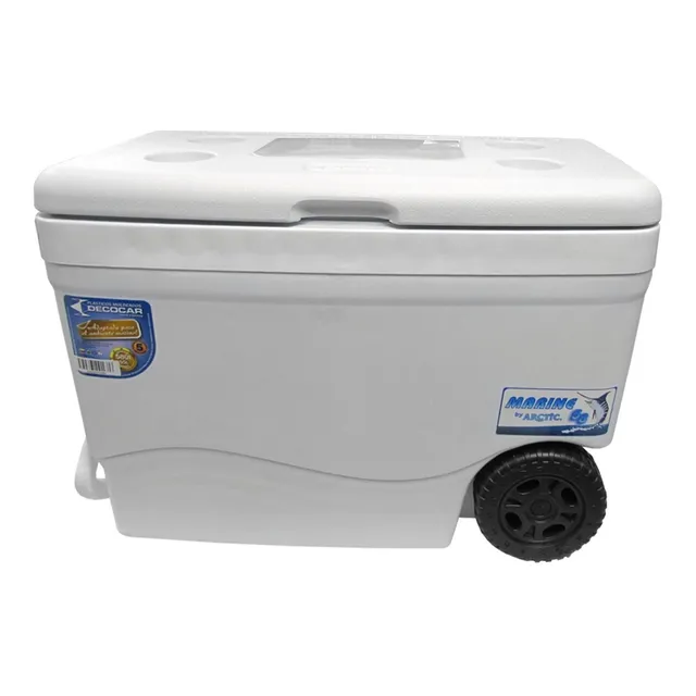 Cava Playera Termica Con Ruedas 55 Litros Ice Roller Marine