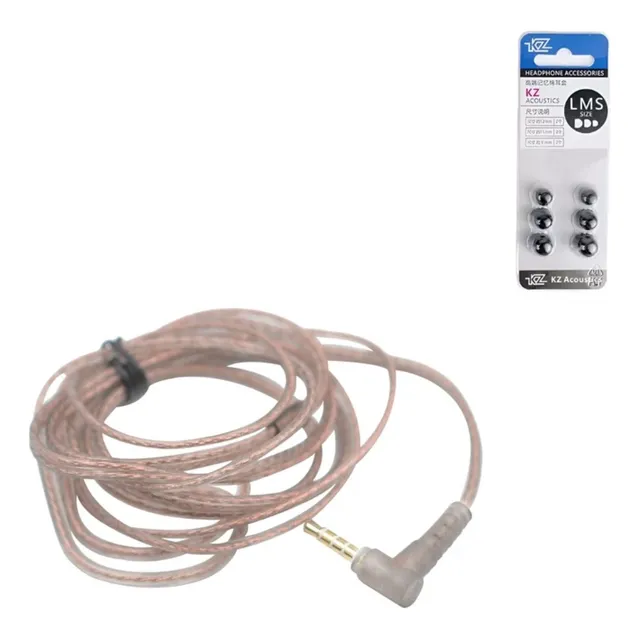 Cable Kz Pin C Con Mic Kz Zsn/pro/x Zs10 Pro + Almohadillas