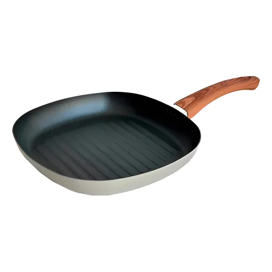 Bifera Sarten Antiadherente Carol 25cm Mango Simil Madera 
