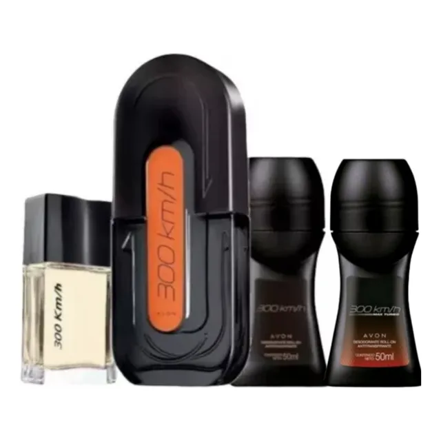 Set X 4 Perfume 300 Km + Mini Perfume De 30ml+desodorante