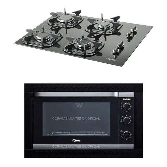 Horno Eléctrico Empotrar Sobremesa Tem + Anafe Supergas 4h