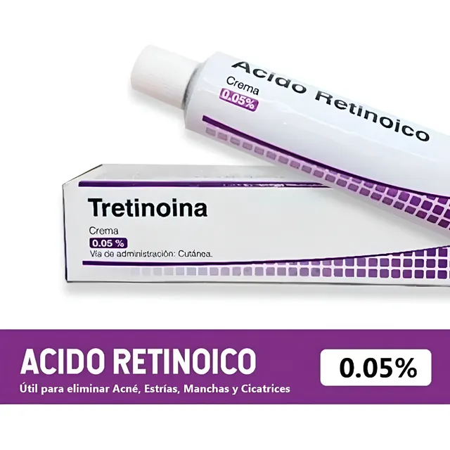 Ácido Retinoico Tetrinoina 0.05% Paño, Acné, Arrugas