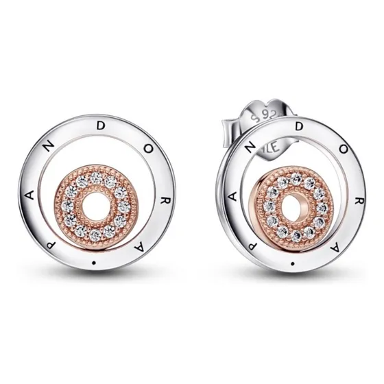 Aro Pandora 282314C01 con recubrimiento en oro rosa elegante y moderno