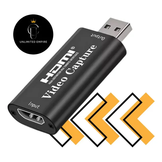 Placa De Captura Hdmi Usb 3.0 4k 1080p Full Hd Live Streaming Unlimited Empire Gravação Gamer Conversor Video Plug Play