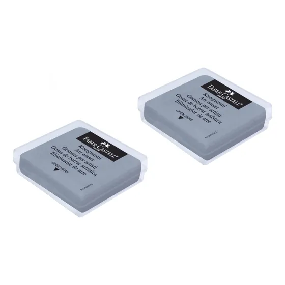 Borrador Moldeable Faber Castell Gris Limpiatipo Con Estuche
