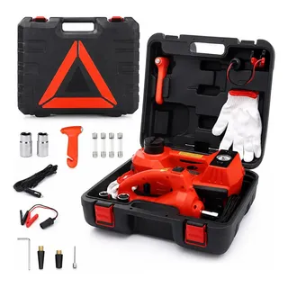 Kit De Macaco Elétrico Para Carro 5t12v Com Chave De Impacto