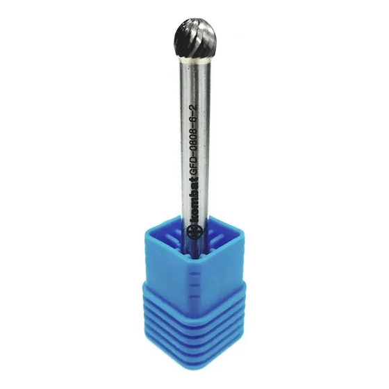 Lima Rotativa Metal Duro Esférica 8x8mm H6 Corte Simples