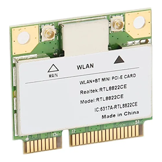 Rtl8822ce Mini Pcie Card, Gigabit Band B Red Card