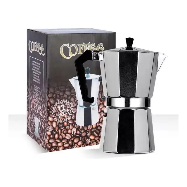 Cafetera Tipo Greca De Aluminio Para 12 Tazas Somos Tienda