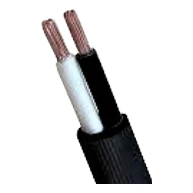 Cable Encauchetado 2 X 12 Awg Negro Rollo X 100 Metros.