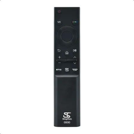 Reemplazo Control Remoto Plano Compatible con Samsung Smart Tv Qled Shoptom Negro