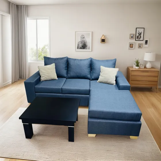 Sillón Esquinero L Chenille Juego De Living Comedor 210x160