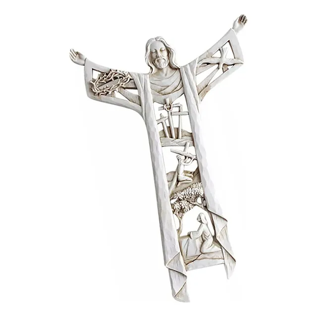 Jaju Adornos De Cruz De Jesucristo Hechos A Mano En Resina