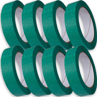 Fita Crepe Automotiva 24mm X 40m | Verde 8 Unidades Fita Crepe Automotiva 24mm X 40m | Verde 8 Unidades