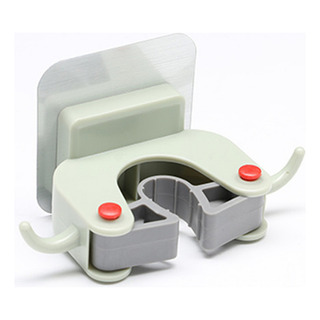 Organizador Autoadhesivo De Pared Con Soporte Para Fregonas Organizador Autoadhesivo De Pared Con Soporte Para Fregonas