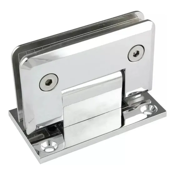 Bisagra Mampara Baño Cromada Acero Inox Pared Vidrio 8-10 Mm