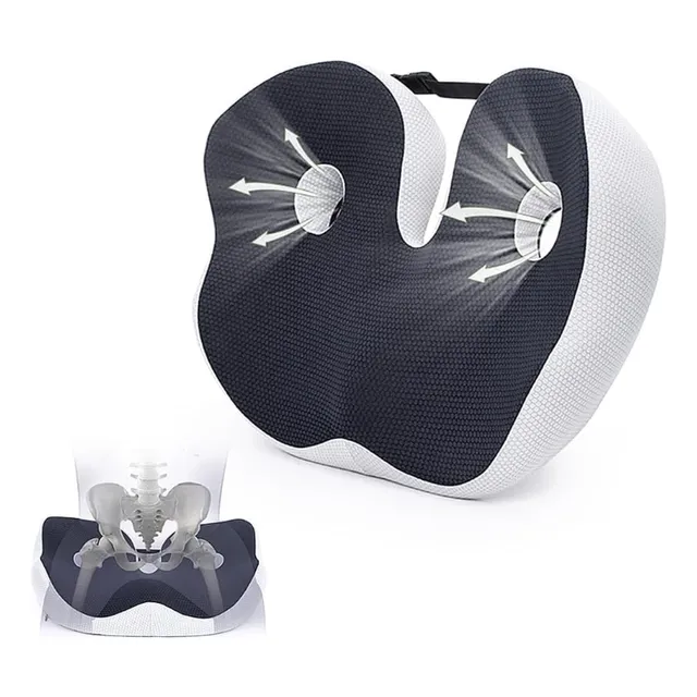Cojín Coxis Ortopédico Premium Ergonómico Con Memory Foam