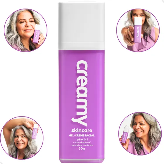 Creamy Retinol 0,3 + Nano Vitamina C + Peptídeos + Phloretin
