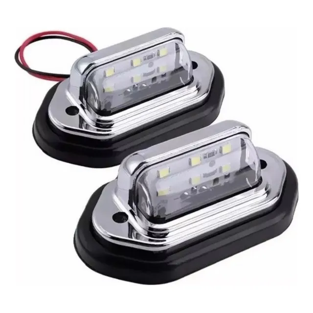 Par Luz Patente 6 Led Universal Autos Camionetas 12-24volt