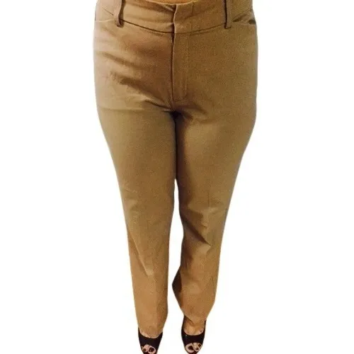 Pantalon De Vestir De Dama  Beige Oscuro Talla 28x 32
