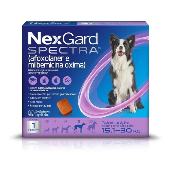 Antipulgas E Carrapatos Nexgard Spectra 15,1 A 30kg