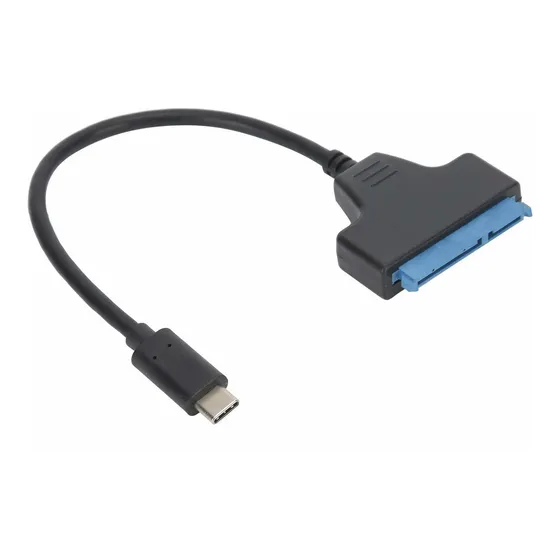 Puerto Tipo C Portatil Carcasa Larga Para Linea Cable Sata X