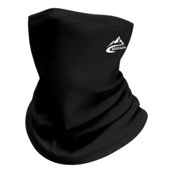 Cuello Térmico Premium Multifuncional Color Negro Diseño De La Tela Liso Talle Unico