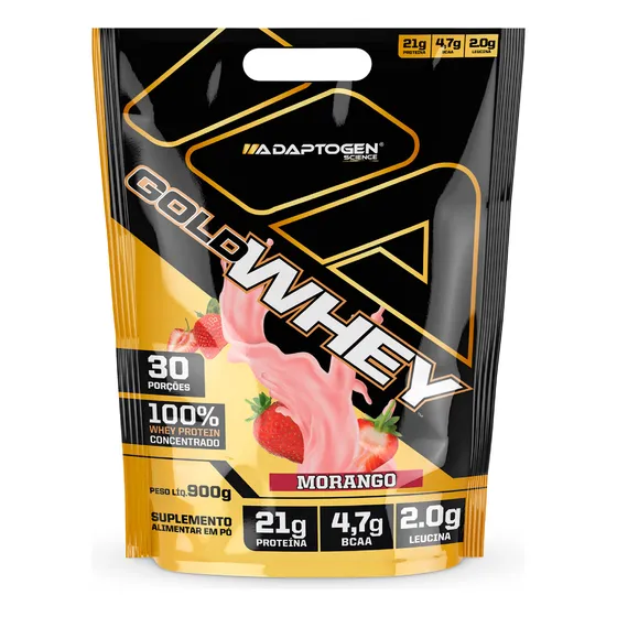 Suplemento Em Pó Adaptogen Science Alimentar Gold Whey 100%