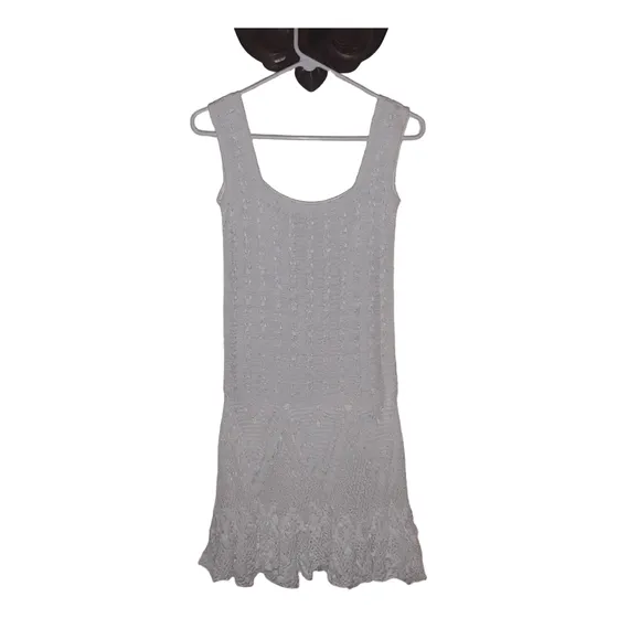 Vestido Tejido A Crochet Hilo De Seda