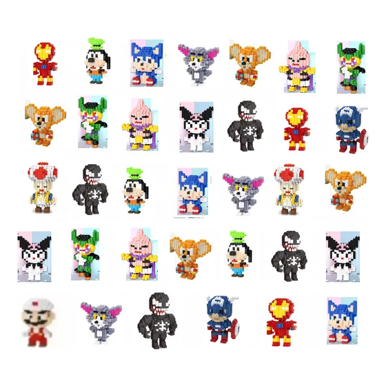 Mini Bloques Armables 3d Figuras De Accion