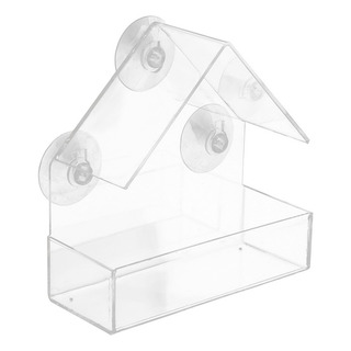 Comederos Acrílicos Para Pájaros Con Ventana De Vidrio Trans Comederos Acrílicos Para Pájaros Con Ventana De Vidrio Trans