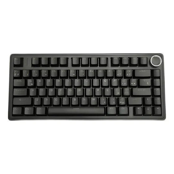 Teclado Gamer Mecánico Aula F75 Cableado Usb Negro Sw Red Retroiluminado Idioma 